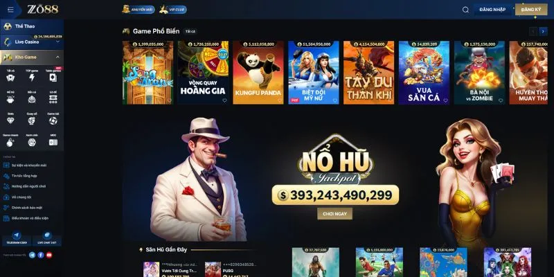 ZO88 - Sân Chơi Cá Cược Trực Tuyến Chất Lượng Quốc Tế 4 Top các sảnh game được yêu thích nhất